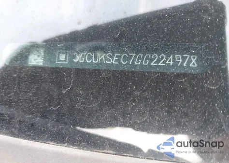 2016 Chevrolet Silverado 1500 2Lz from USA, damaged, VIN 3GCUKSEC7GG224978